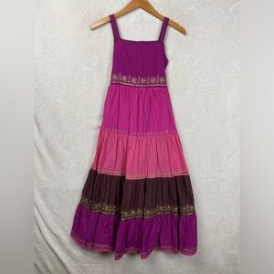 Monsoon Bohemian Maxi Dress Girl 11 yrs. Embroidery
